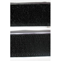 Velcro adhésif Femelle 25mm Noir au mètre