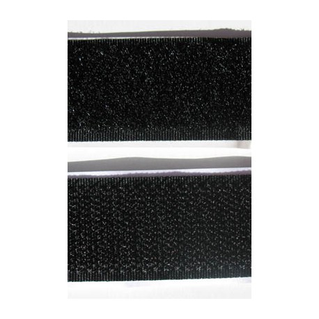 Velcro autocollant noir 50mm x 20cm (2) - S0448821