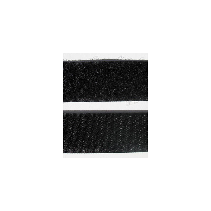 Velcro à coudre Noir 25mm