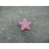 Bouton étoile de mer framboise 18mm
