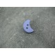 Bouton lune bleu violet 18mm