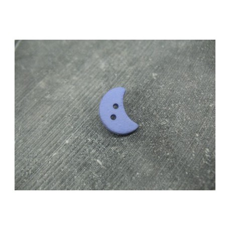 Bouton lune bleu violet 18mm