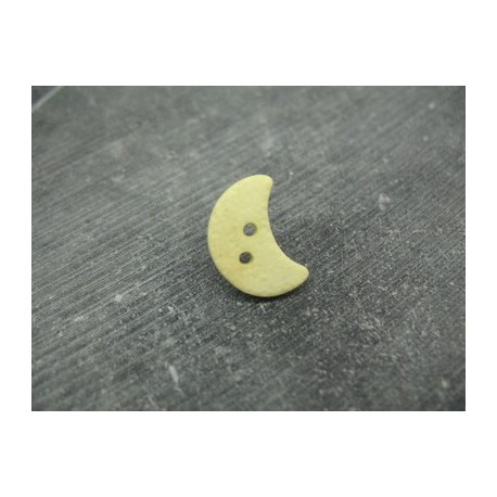 Bouton lune jaune 18mm