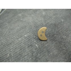 Bouton lune or 12mm