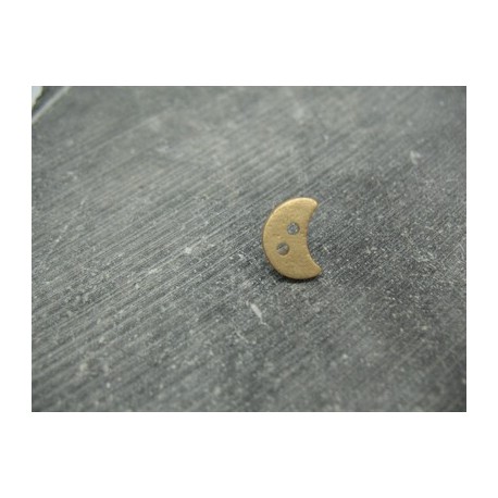 Bouton lune or 12mm