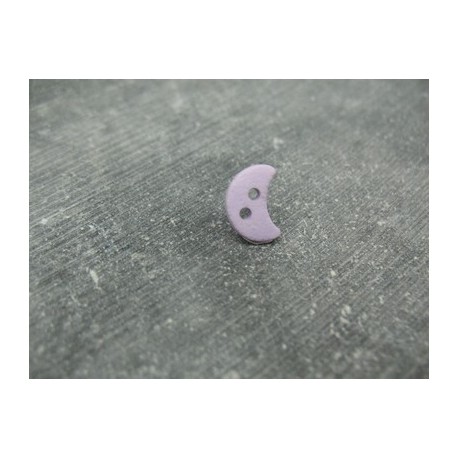 Bouton lune violet mat 12mm