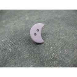 Bouton lune violet mat 18mm