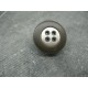 Bouton pneu métallisé  argent / kaki 28mm