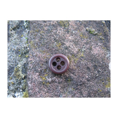 Bouton corozo ivoire végétal ébène 9mm