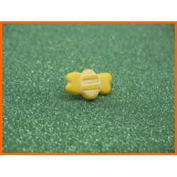 Bouton abeille jaune N°2  15mm