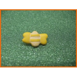 Bouton abeille jaune N°10  18mm