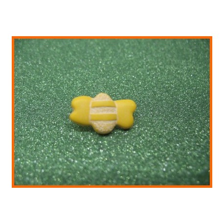 Bouton abeille jaune N°10  18mm